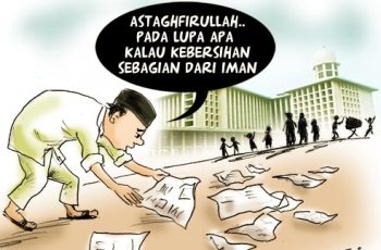 Karikatur Kebersihan Lingkungan